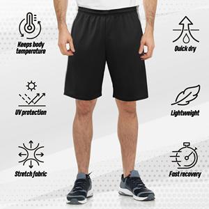 Shorts de baseball en coton et polyester pour hommes, shorts de baseball personnalisés pour l'été à taille élastique pour hommes - Product Image 6