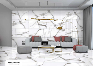 Qualité d'exportation Albeta Gris 600x1200mm Carreaux de sol en porcelaine polie antidérapante de haute qualité pour la décoration de la chambre - Product Image 3