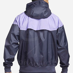 Pakistani Manufacturing Street Style Canvas Zipper Windbreaker <b>Jackets</b> Custom <b>Patches</b> Waterproof Reversible for Running Training - Product Image 2