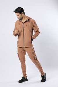 Survêtement de sport fitness et de jogging 100% coton pour hommes coupe-vent coupe-vent sans couture d'automne de vente en gros pour le printemps - Product Image 3