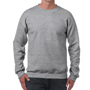 Heavyweight Men's Long Sleeve Sweatshirts 100% Cotton Fleece with Custom Embroidered <b>Log</b> Women Universal Plus Size Loose - Product Image 2