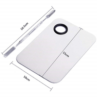 Outil de mélange de crème de polissage de miroir de spatule en acier à double extrémité de qualité chirurgicale pour palette de spatule cosmétique de maquillage et de beauté