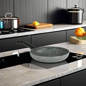 Sartén Antiadherente de Gran Espesor, Ahorradora de Energía, Utensilio de Cocina de Granito de Exportación Italiana, Material Metálico - Product Image 3
