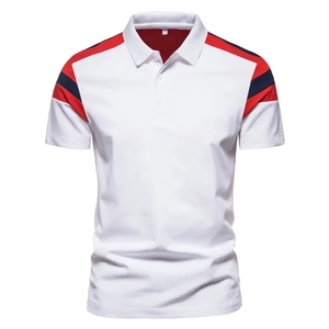 Polo de negocios de algodón 100% para hombre, estampado de tela personalizado con patrón sólido para verano, estilo informal de talla grande, hecho en Pakistán - Product Image 1