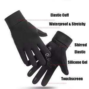 Dernier modèle de gants de course ultra fins Écran tactile Athlétique Hiver Meilleur produit Respirant Gants de course élégants - Product Image 4