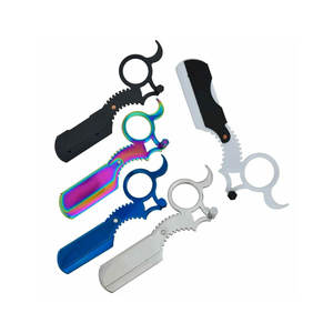 Navaja de Afeitar Clásica para Barbería, Corte Recto, Afeitado en Húmedo, Herramienta para Afeitar la Barba para Hombres, para el Cuidado Personal y Corte de Cabello - Product Image 1