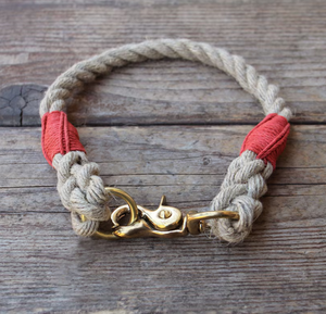 Collar de perro náutico, Collar de perro hecho a mano, Collar de cuerda Collar de perro de cuero verde de alta calidad para galgo y Whippet - Product Image 2