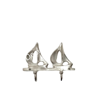 Crochets muraux pour yachts argentés en fonte d'aluminium Crochet multifonctionnel en métal facile à monter dans les articles nautiques - Product Image 3