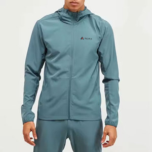 Comfortable Winter Hooded Men's Windbreaker <b>Tracksuit</b> Set Custom Color High Quality <b>Waterproof</b> Lightweight - Product Image 2
