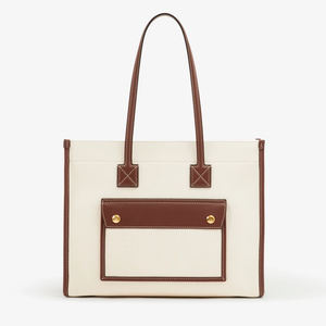 2024 nuevo bolso de compras de lona de algodón a la moda, bolso de mano personalizado de alta calidad con asa cómoda para niñas - Product Image 1