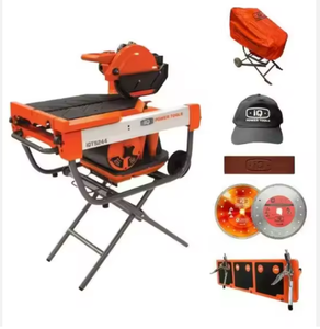 Kit de scie à maçonnerie à coupe sèche IQ Power Tools IQ-TS244-OPK 2000W 254mm (10") avec table d'extension et accessoire d'aspiration - Product Image 1