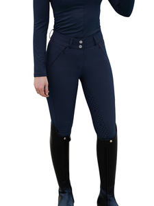 Leggings de compression extensibles exclusifs de couleur bleu nuit culottes pour femmes personnalisées pour l'équitation Kit équestre et accessoires - Product Image 5