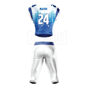 Uniforme de fútbol americano 2022 para hombre más vendido, uniforme de aparejos juveniles de sarga transpirable al por mayor en tallas grandes - Product Image 2