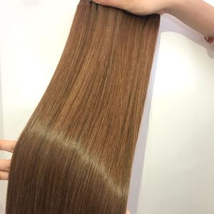 Genius Weft Virgin Extensiones de cabello humano liso de hueso crudo vietnamita Cutícula alineada HD Paquetes frontales de encaje - Product Image 1