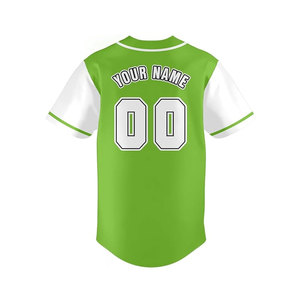 Classic <b>Athletic</b> Cut Short Sleeve Baseball Jersey Lightweight Breathable Mesh Four-Way Stretch Moisture-Wicking Eco-Friendly - Product Image 3