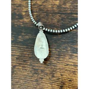 Collier pendentif Freda Martinez en argent sterling et turquoise Kingman - Product Image 5