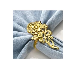 Affordable Top Selling Table Accessories Metal Napkin <b>Ring</b> Gold Finished Best Wedding Table Serviette <b>Ring</b> - Product Image 5