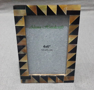 Horn and Bone Picture <b>Frame</b> Indian Handicrafts <b>Memory</b> Remember Photo <b>Frame</b> Molding Bone Inlay Picture <b>Frame</b> Casement - Product Image 2