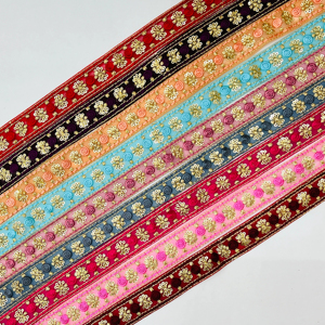 เครื่องแต่งกายปักเลื่อมลายดอกไม้แบบทำมือปักเลื่อมลายดอกไม้สำหรับตกแต่งเสื้อผ้าสไตล์ดั้งเดิมราคาไม่แพง - Product Image 1