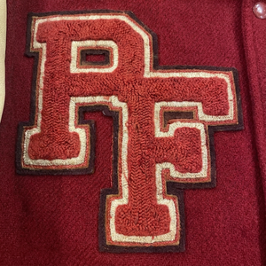 Veste bomber universitaire en laine et polyester vintage unie, nouvelle arrivée, chaude pour l'hiver, pour hommes - Product Image 5