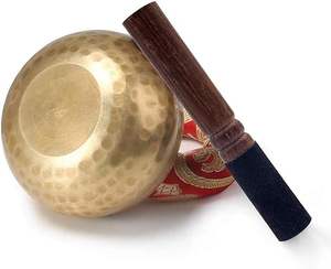 ชามร้องเพลงสไตล์ธิเบตทรงกลมทำจากทองเหลืองมีคุณภาพสำหรับใช้ในการทำสมาธิอุปกรณ์เครื่องครัวสำหรับออกกำลังกาย - Product Image 6