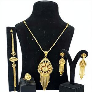 Arabian Collection Dubai 24KT Gold Plated Women's Jewelry Set Classic Design for Wedding Party Gift - Product Image 1
