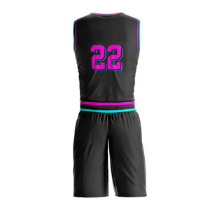 Conjunto de Uniforme de Baloncesto Juvenil Unisex con Ropa Deportiva de Talla Personalizada, Uniformes de Baloncesto de Poliéster al por Mayor con Color e Impresión Personalizados - Product Image 3