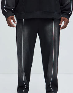 ผู้ผลิตชุดฮู้ดดี้และกางเกงวอร์มแบบหนาสีพื้นสไตล์วินเทจ (Marfa International) - Product Image 4