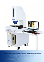 Máquina de Medición de Video Totalmente Automática Estándar HVM-3221S, Instrumento de Medición Óptica 2D de Alta Precisión 0.2% IP67