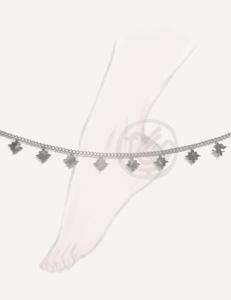 CUCOCUCA YFB A025 P Tobillera de acero inoxidable plateada, tamaño ajustable, para verano/primavera, apta para uso diario, envío en 48 horas en la UE - Product Image 2