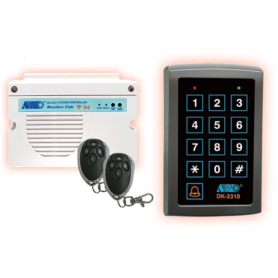 Wireless Access Control Keypad Kit with Wi-Fi Tuya Smartlife 433MHz Remote for Door Entry for Three Relay Outputs Door Garage