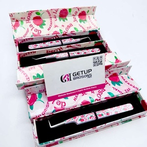 Vente en gros GETUP BROSONS IMPEX Cils en acier inoxydable anti-magnétique avec revêtement papier, design Diamond Grip, pointe argentée lisse - Product Image 2