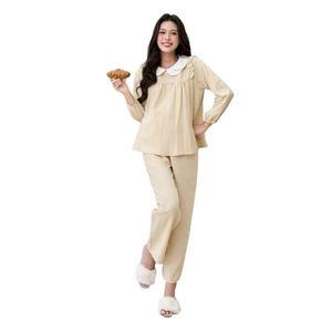 Conjunto de Ropa Casual de Maternidad de Tela Suave y Resistente, Transpirable, No se Decolora, con Logotipo Personalizado al por Mayor B709 - Product Image 1