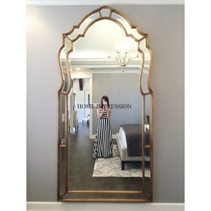 Miroir sur pied moderne en métal pour la maison, l'hôtel, la décoration de mariage, grande taille, écologique, fait à la main, personnalisable, pour usage de mariage - Product Image 2