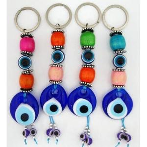 17 cm Evil Eyes Ornement en verre Porte-clés Unique Evil Eye Design pour le style et la protection - Product Image 2