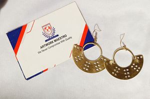 Pendiente de cobre hecho a mano - diseño de lujo - artículo artesanal - ARTWORK MAESTRO - Product Image 3