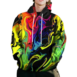 Sweat-shirts à capuche unisexes personnalisés de haute qualité, style streetwear décontracté, hiver, sublimation, 100% polyester, respirant - Product Image 3