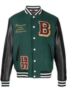 แจ็กเก็ตเลตเตอร์แมนสำหรับผู้ชายเสื้อคลุมพลัสไซส์ปกตั้งโลโก้แนวสตรีทซี่โครงพิมพ์ดีไซน์เบสบอล - Product Image 6