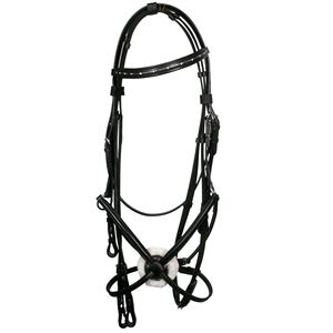Bride de cheval en cristal à vendre Bride de cheval sur mesure avec muserolle et bandeau rembourrés doux - Product Image 4