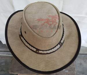 Sombreros de Vaquero Nuevos, de Ala Ancha, Estilo Occidental, para Hombre y Mujer, Gorra de Vaquero Occidental, Sombreros de Cuero PU de Pakistán - Product Image 2