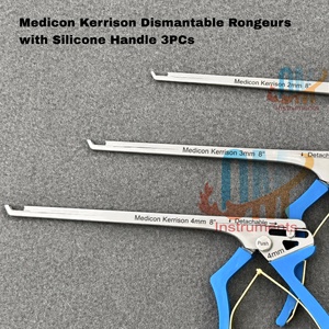 Juego de Instrumentos Quirúrgicos de Columna Vertebral Reutilizables de Primera Calidad, Tipo Medicon, Rongeurs Kerrison Desmontables Manuales con Mango de Silicona Suave, Ortopédicos - Product Image 4