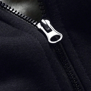Custom unisex oversized 100% cotton hoodie blank plain <b>men</b> 500gsm plus size full zip up <b>thermal</b> hoodies with custom printed logo - Product Image 6