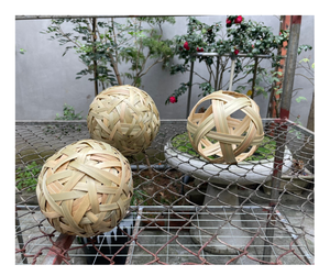 Boule de rotin naturel décoration de fête de mariage accessoires d'aromathérapie boule de rotin faite à la main boule de rotin du Vietnam écologique - Product Image 1