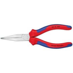 <b>Long</b>-<b>Nose</b> Pliers 160 mm Polished Semi-Circular Head Multi-Component Handles by for KNIPEX - Product Image 4