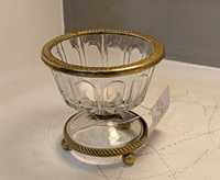 Cuenco de helado de latón antiguo, cuenco de calidad de vidrio decorativo de Metal ecológico personalizado para ocasiones de fiesta