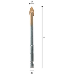 ดอกสว่านเจาะกระจกขนาด 10 มม. พร้อมเคลือบผิว ALPEN แบบพ่นทราย - Product Image 5