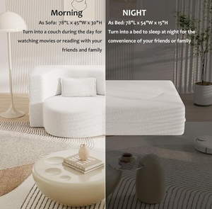 Sofá <span class=keywords><strong>cama</strong></span> de compresión, sofá moderno de tela con forma de sala de estar, muebles de apartamento informales que se pueden convertir <span class=keywords><strong>en</strong></span> sofá Modular - Product Image 6