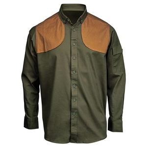 Chemises de chasse de haute qualité à manches longues avec logo de broderie personnalisé Meilleures ventes Vêtements d'extérieur Chemise de tir de style classique - Product Image 1