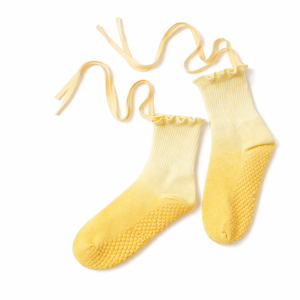 Calcetines <span class=keywords><strong>de</strong></span> Ballet Personalizados con Lazos <span class=keywords><strong>de</strong></span> Cinta, Antideslizantes, Suaves, con Volantes, para Pilates, Entrenamiento y Uso <span class=keywords><strong>en</strong></span> Casa - Product Image 2