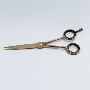 Estilo profesional en color dorado Cuchillas afiladas Tijeras de peluquero - Product Image 3